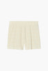 New Ivory - Terry Jacquard Logo Short - GLAM MODA